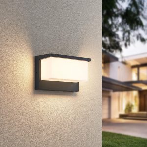 Nestos Anthracite IP54 Outdoor Wall Lights