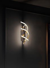 Sequence LED Wall Light - Aluminum/Brass