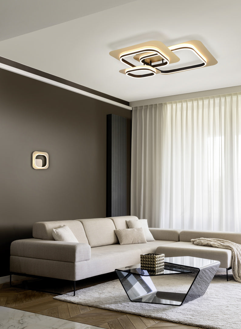 Lugo LED Wall Light - Black & Gold
