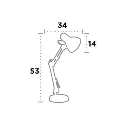 Monmouth Desk Task/Reading Lamp - White