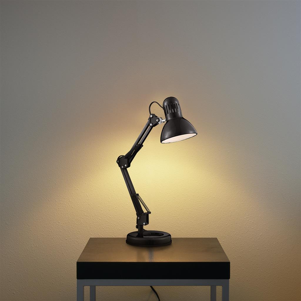 Desk Table Lamp - Black Metal