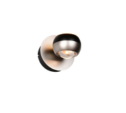 Orbit Wall lamp- Nickel/ Black Finishes
