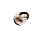 Orbit Wall lamp- Nickel/ Black Finishes