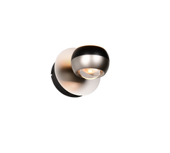 Orbit Wall lamp- Nickel/ Black Finishes