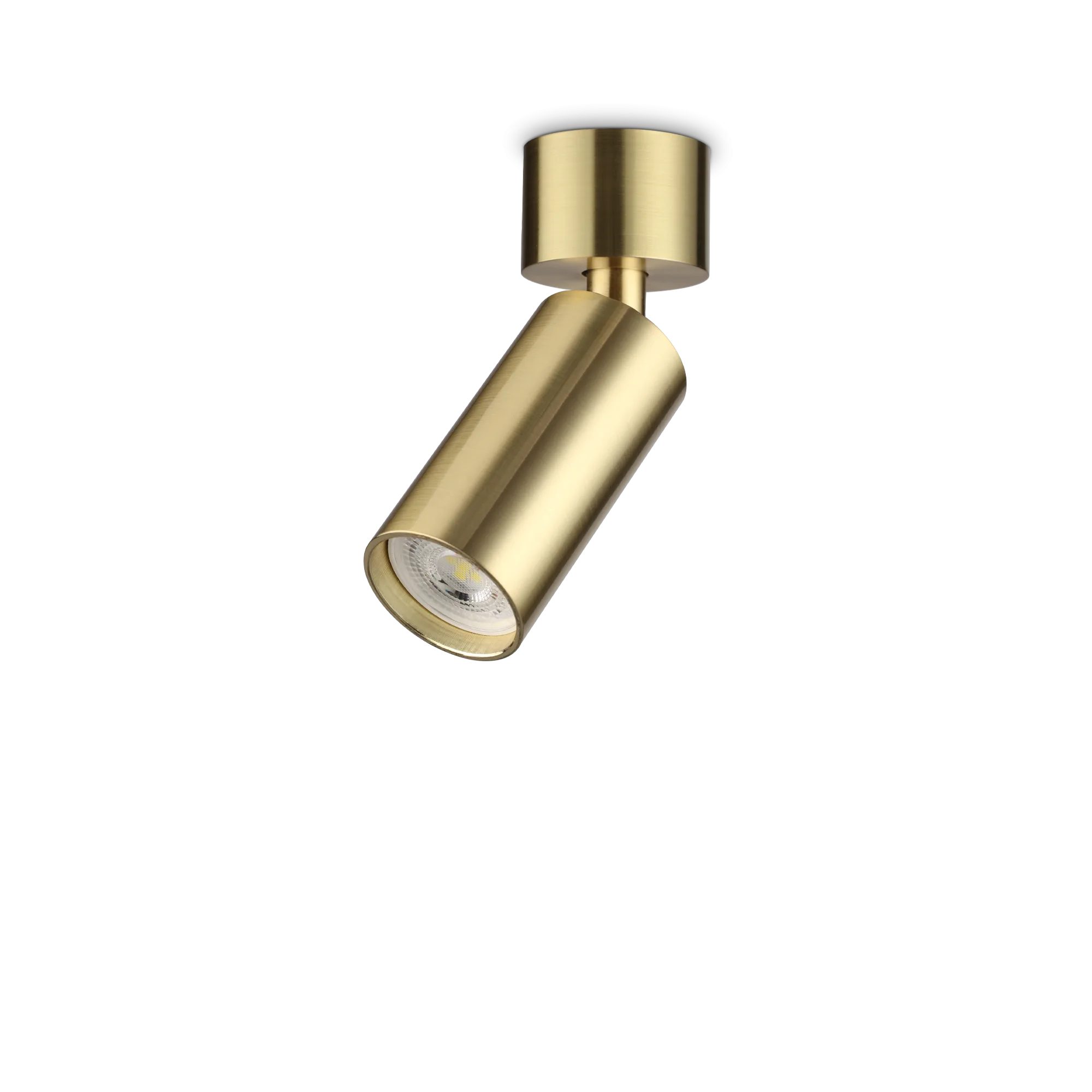 Dynamite 1Lt Spotlight IP20  - White/Black/Brass