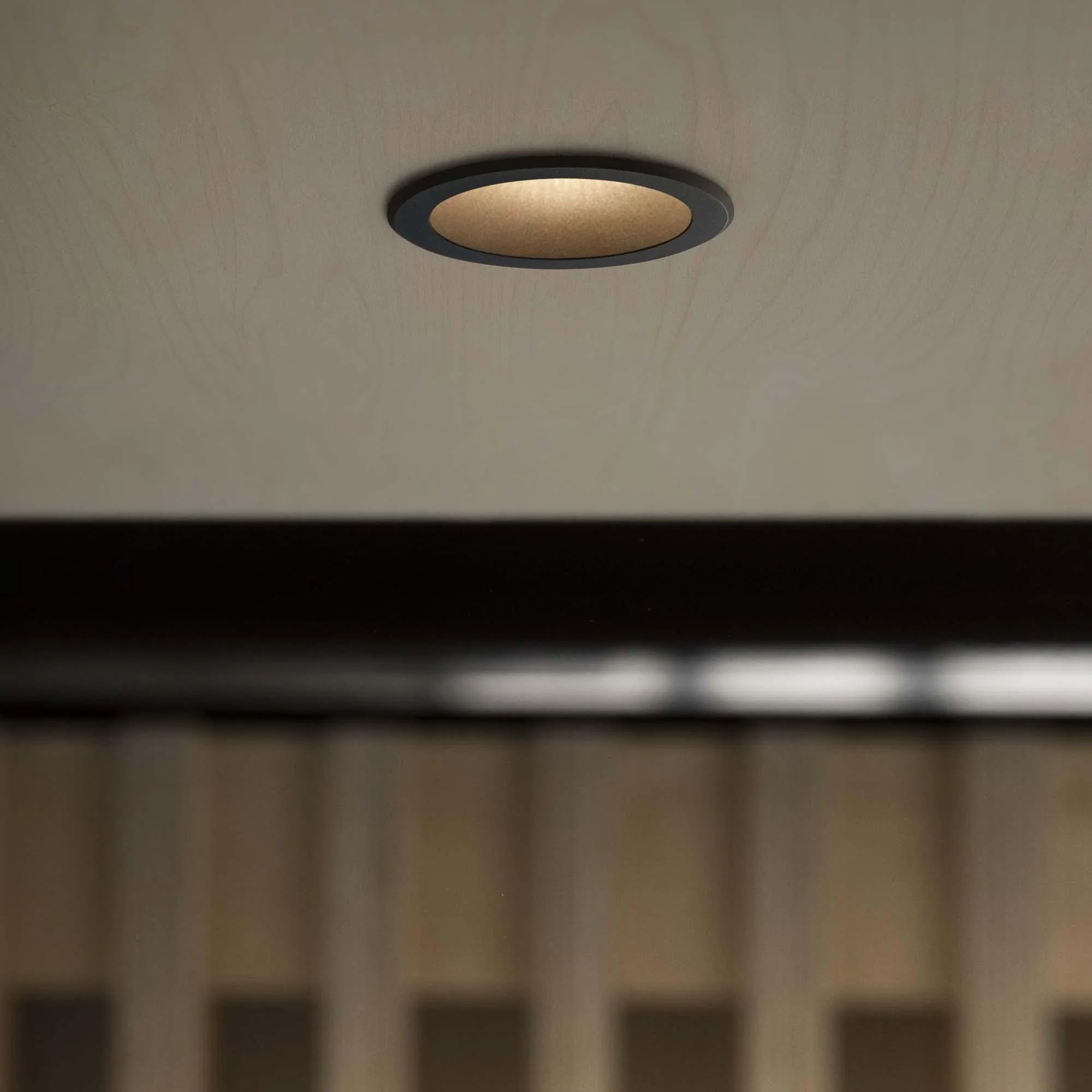 Virus Recessed Ceiling Light- Black/ White Finish