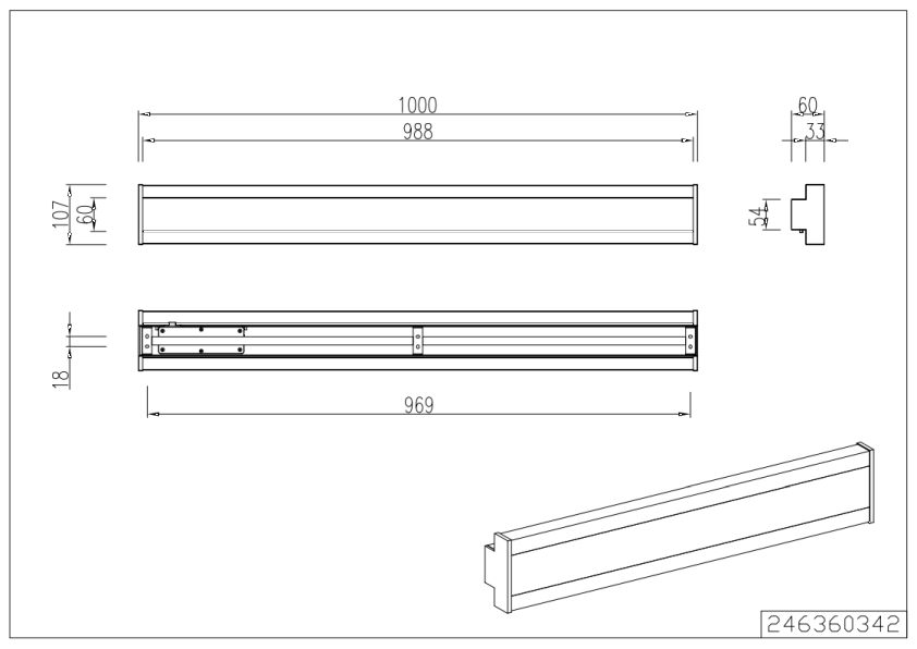 Dawson 2300/3000/4000K LED Outdoor Wall Light - Various Sizes