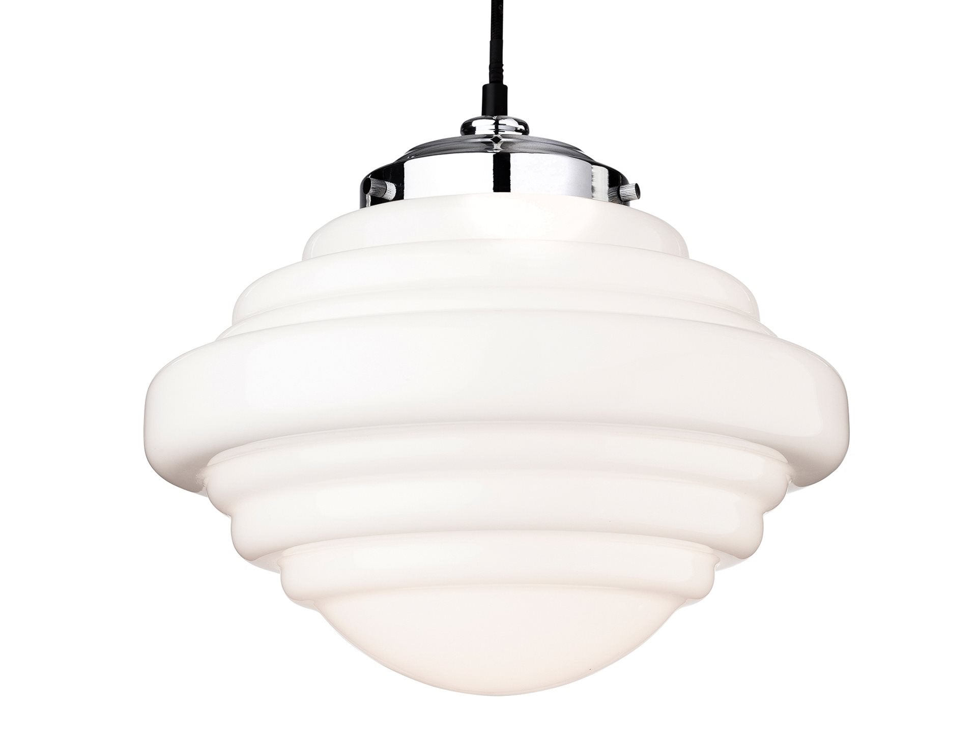 Art Deco Pendant- Chrome Various Finishes