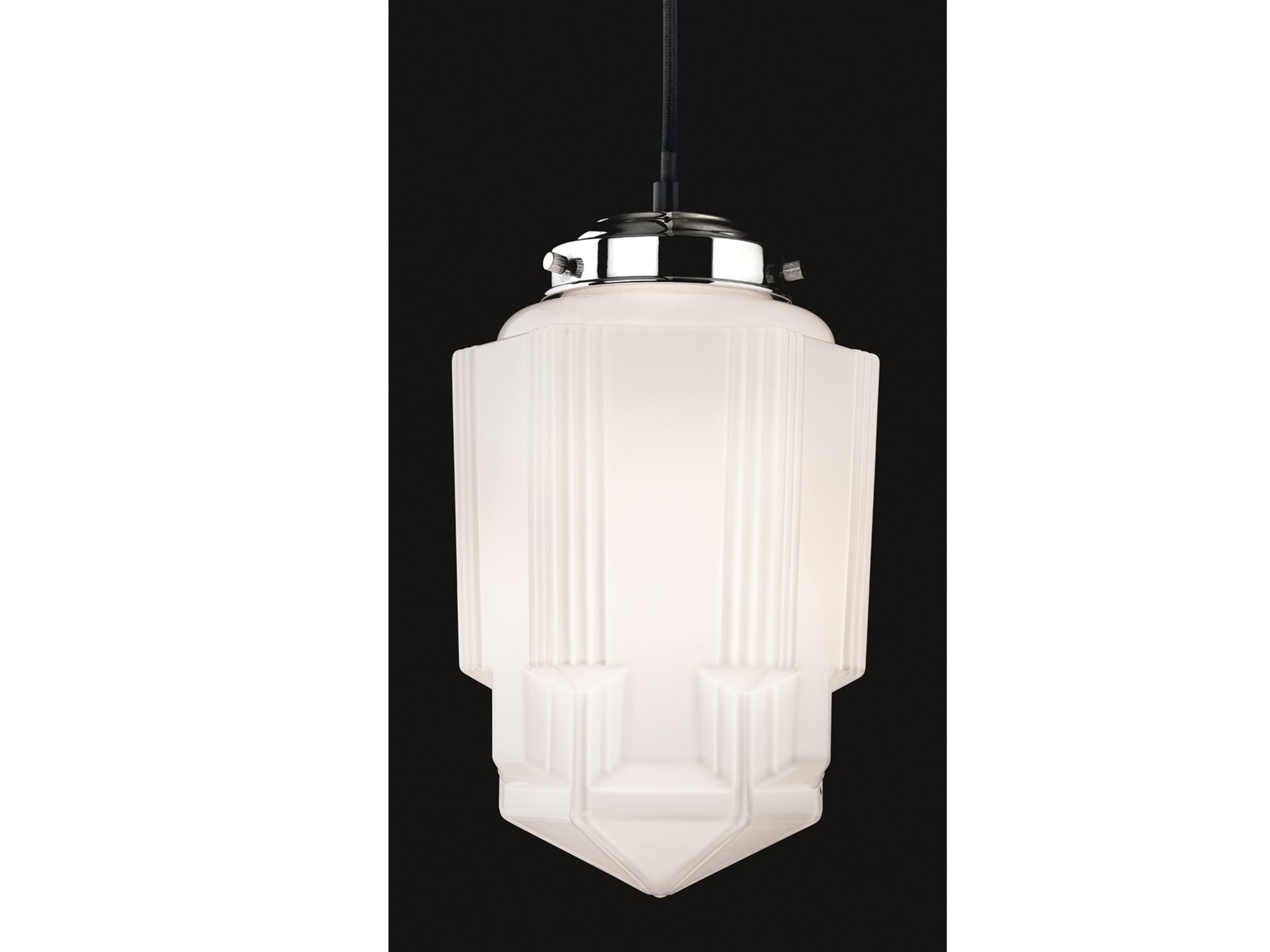 Art Deco Pendant- Chrome Various Finishes