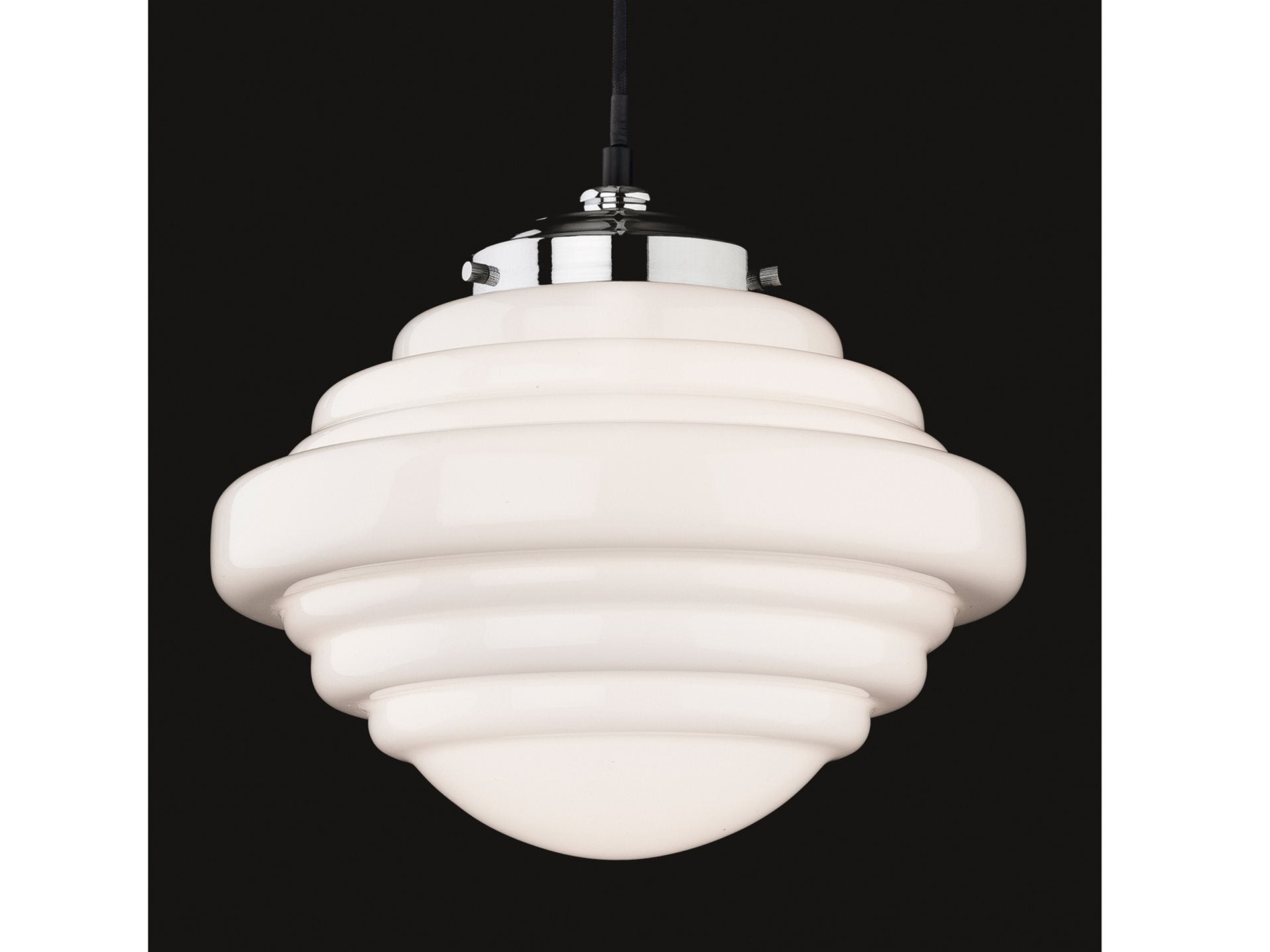 Art Deco Pendant- Chrome Various Finishes