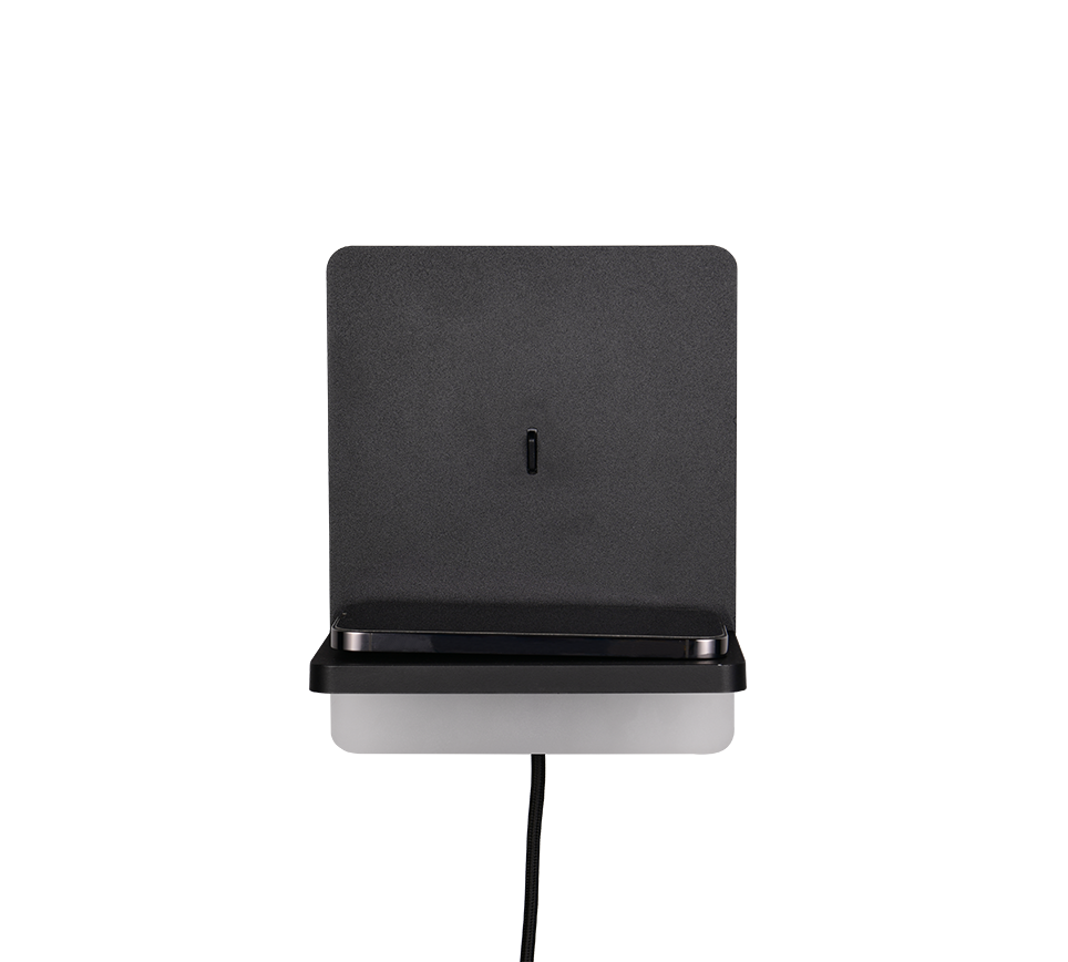 Fairfield Wireless & USB Charger Light - Matt Black