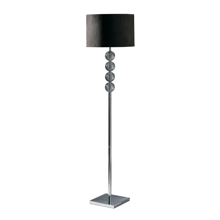 Maestro Floor Lamp with Suede Effect Shade - Various Colours Available