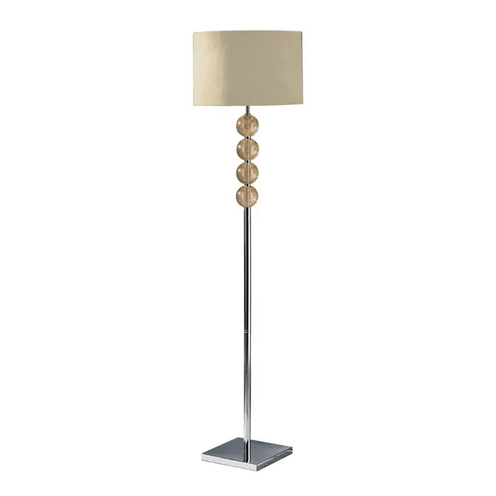Maestro Floor Lamp with Suede Effect Shade - Various Colours Available