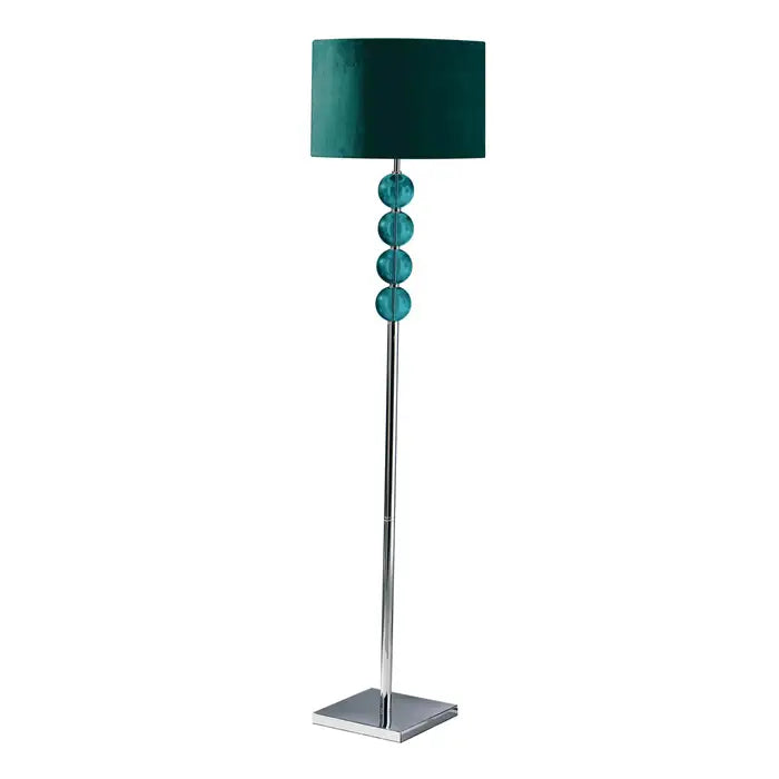 Maestro Floor Lamp with Suede Effect Shade - Various Colours Available