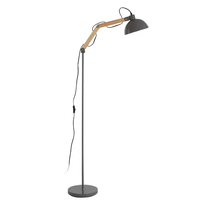 Blaine Wood & Metal Floor Lamp - Various Colours Available