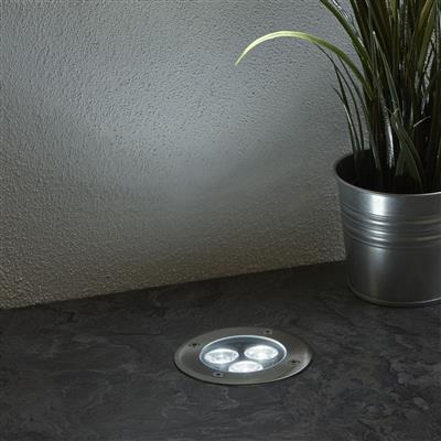 Walkover Led Indoor/outdoor Recessed-Stainless Steel & White