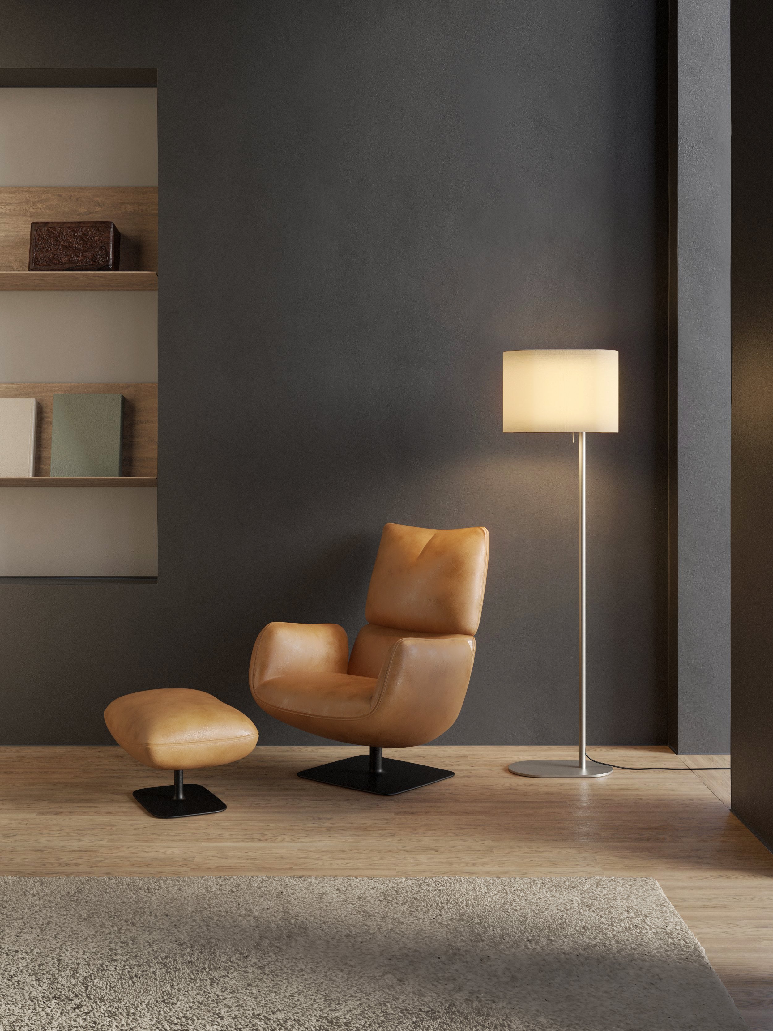 Venn Floor Lamp- Bronze/ Matt Nickel