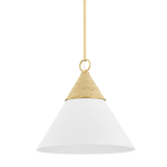 Mica 1Lt Pendant - Brass