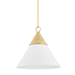 Mica 1Lt Pendant - Brass