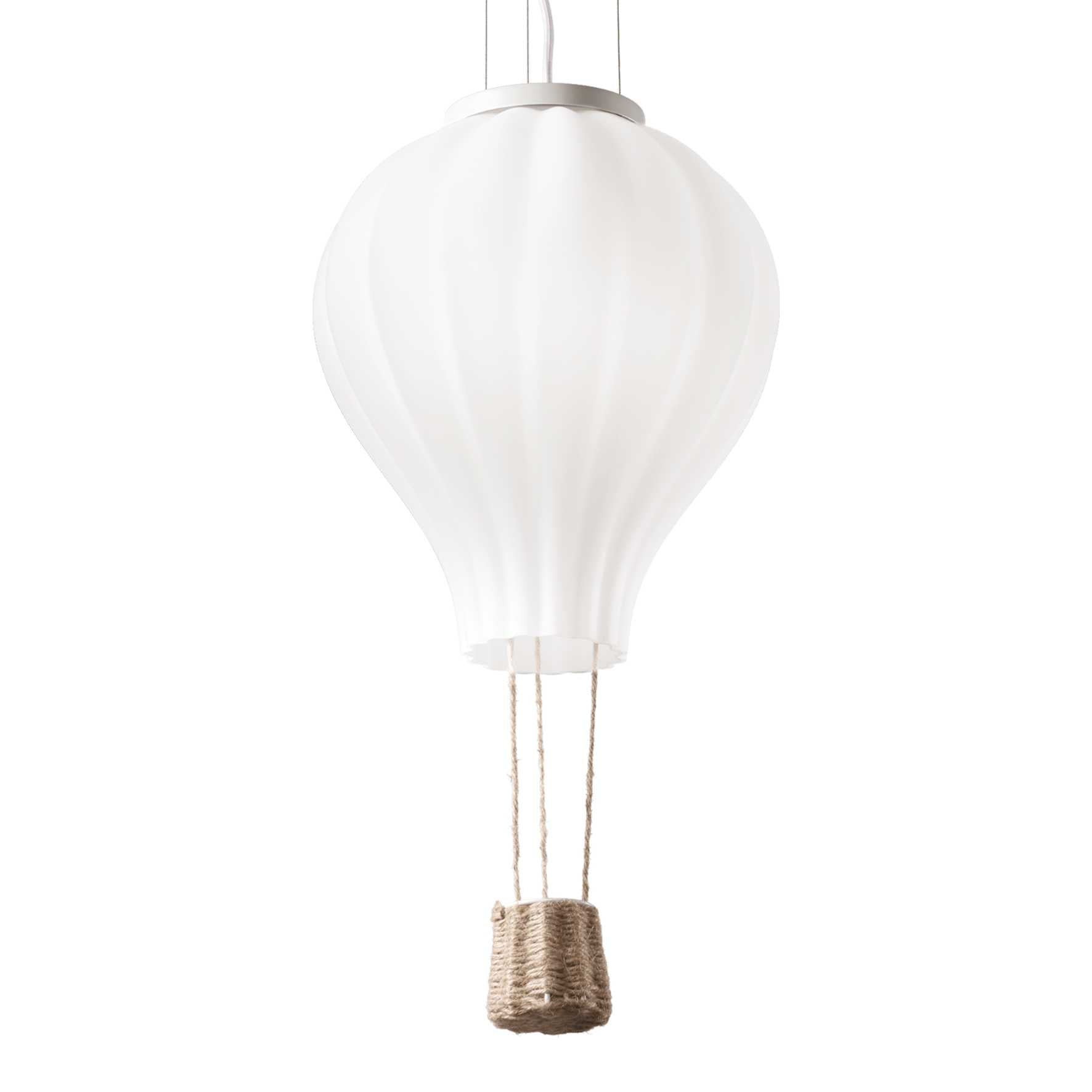 Dream Big Hanging Light - White Hot Air Balloon Style Shade