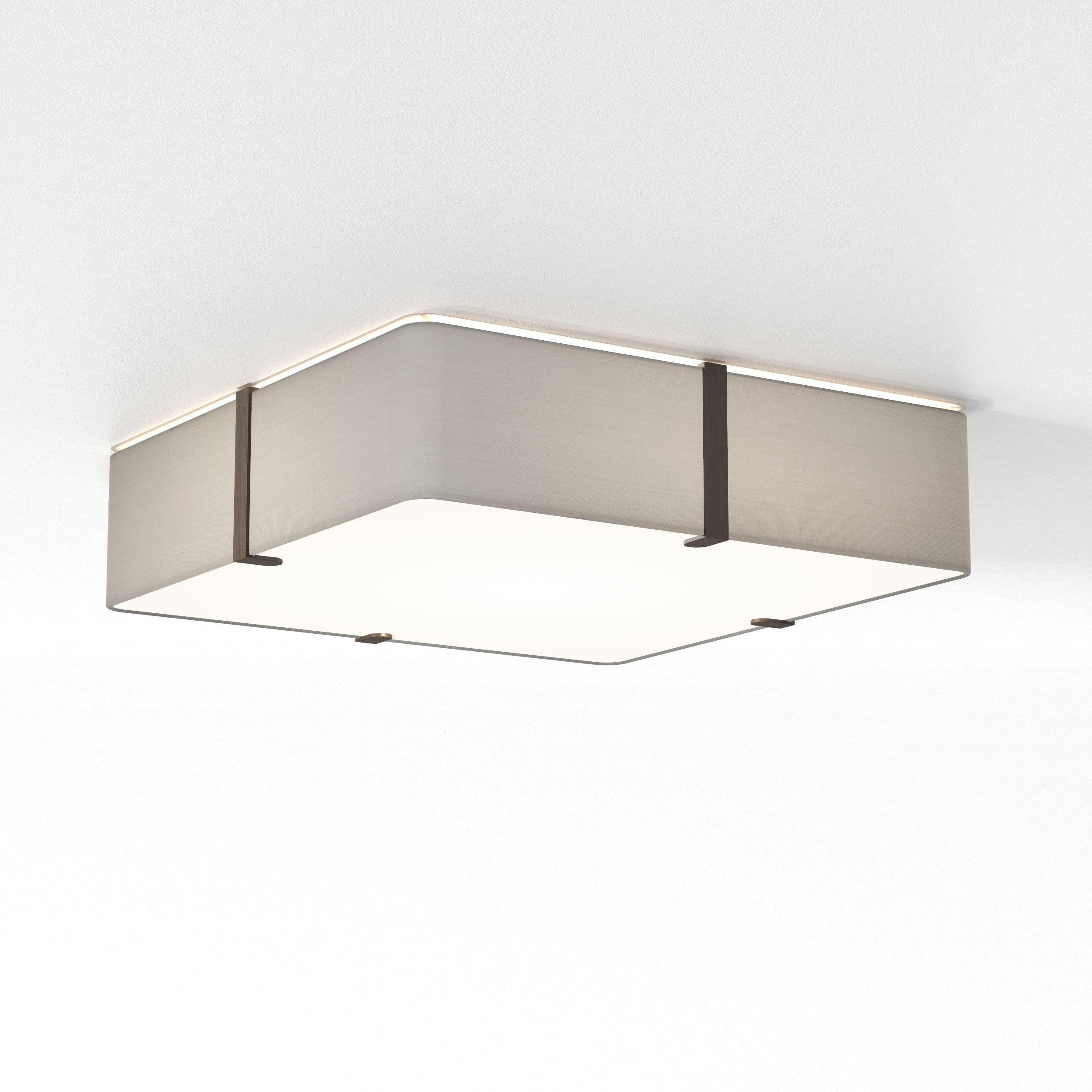 Elba Square 350/500 Shade- White/ Putty Finishes