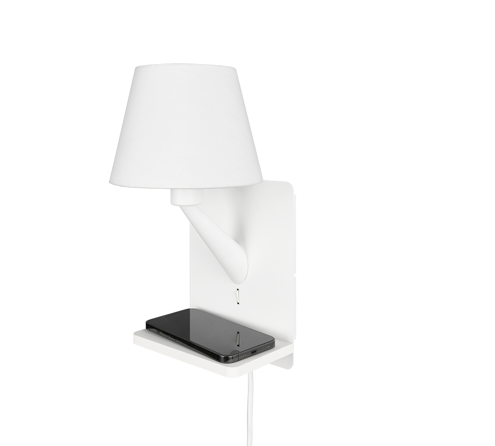 Comfort 1Lt Reading Light - Black/White