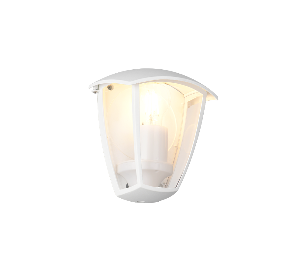 Venta Outdoor Flush Wall Light- Black/ White Finish