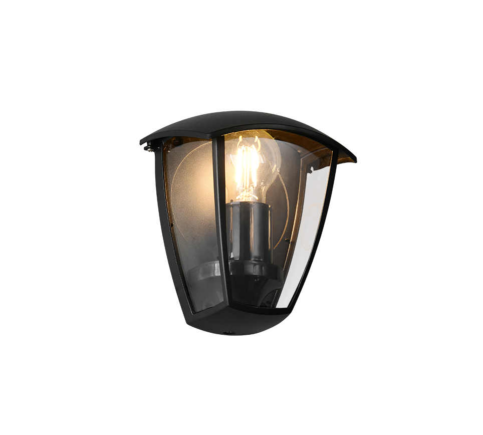 Venta Outdoor Flush Wall Light- Black/ White Finish