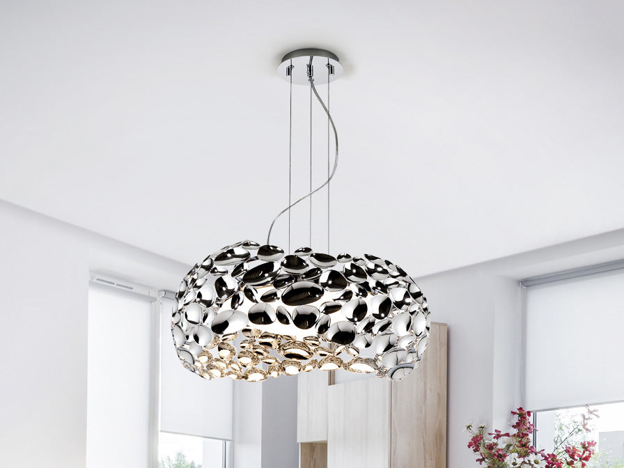 Narisa 5lt Ceiling Light- Rose Gold/ Chrome/ White Finishes