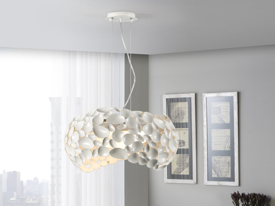 Narisa 5lt Ceiling Light- Rose Gold/ Chrome/ White Finishes