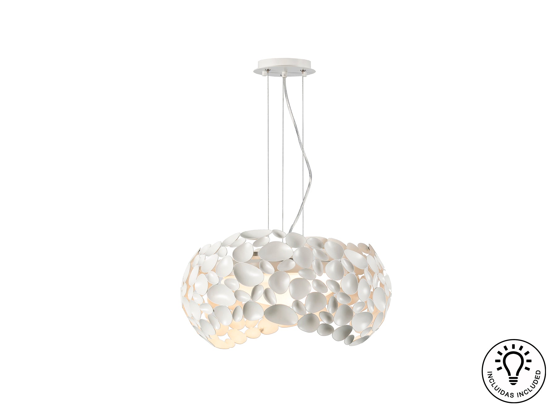 Narisa 5lt Ceiling Light- Rose Gold/ Chrome/ White Finishes