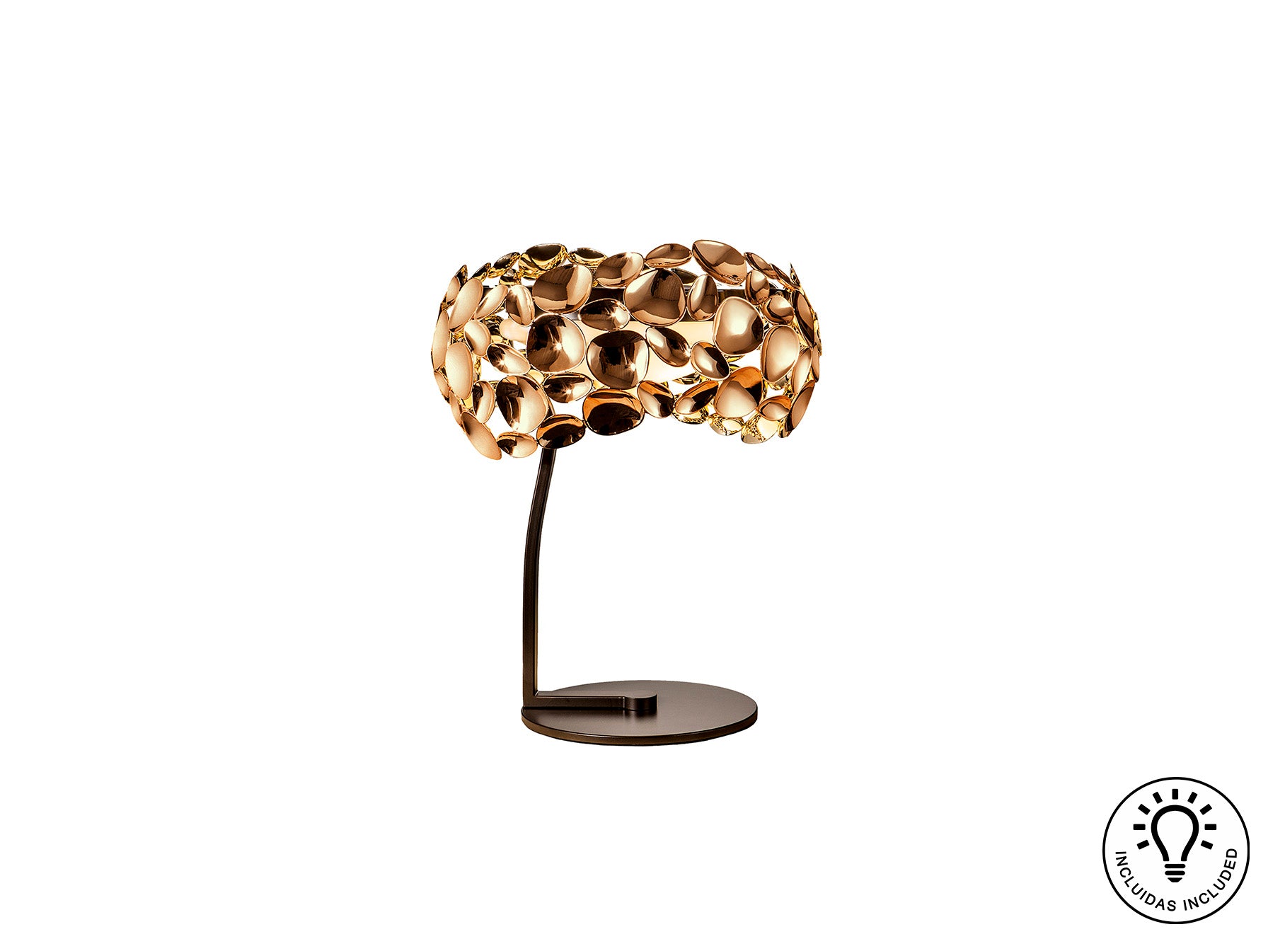 Narisa Table Lamp- Rose Gold Finish