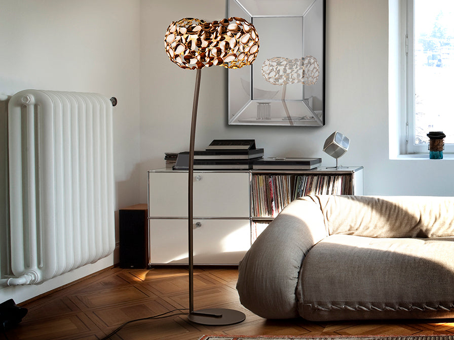 Narisa Floor Lamp-  Rose Gold Finish