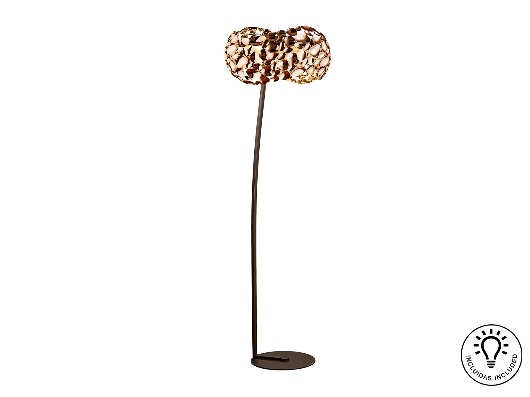 Narisa Floor Lamp-  Rose Gold Finish
