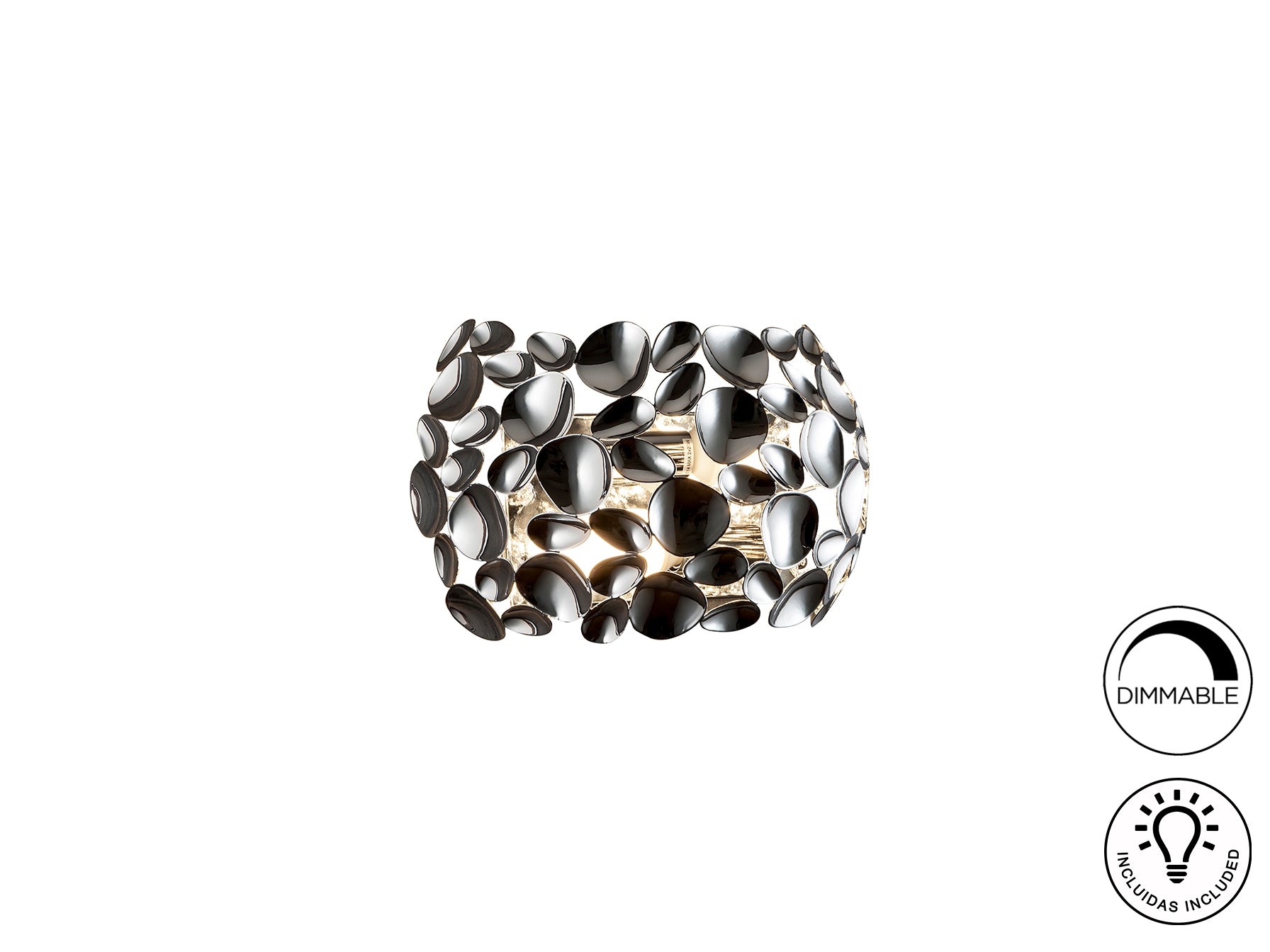 Narisa Wall Light- Chrome/ Rose Gold Finish