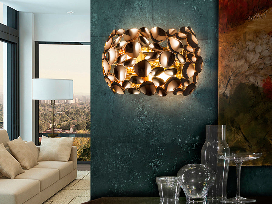 Narisa Wall Light- Chrome/ Rose Gold Finish