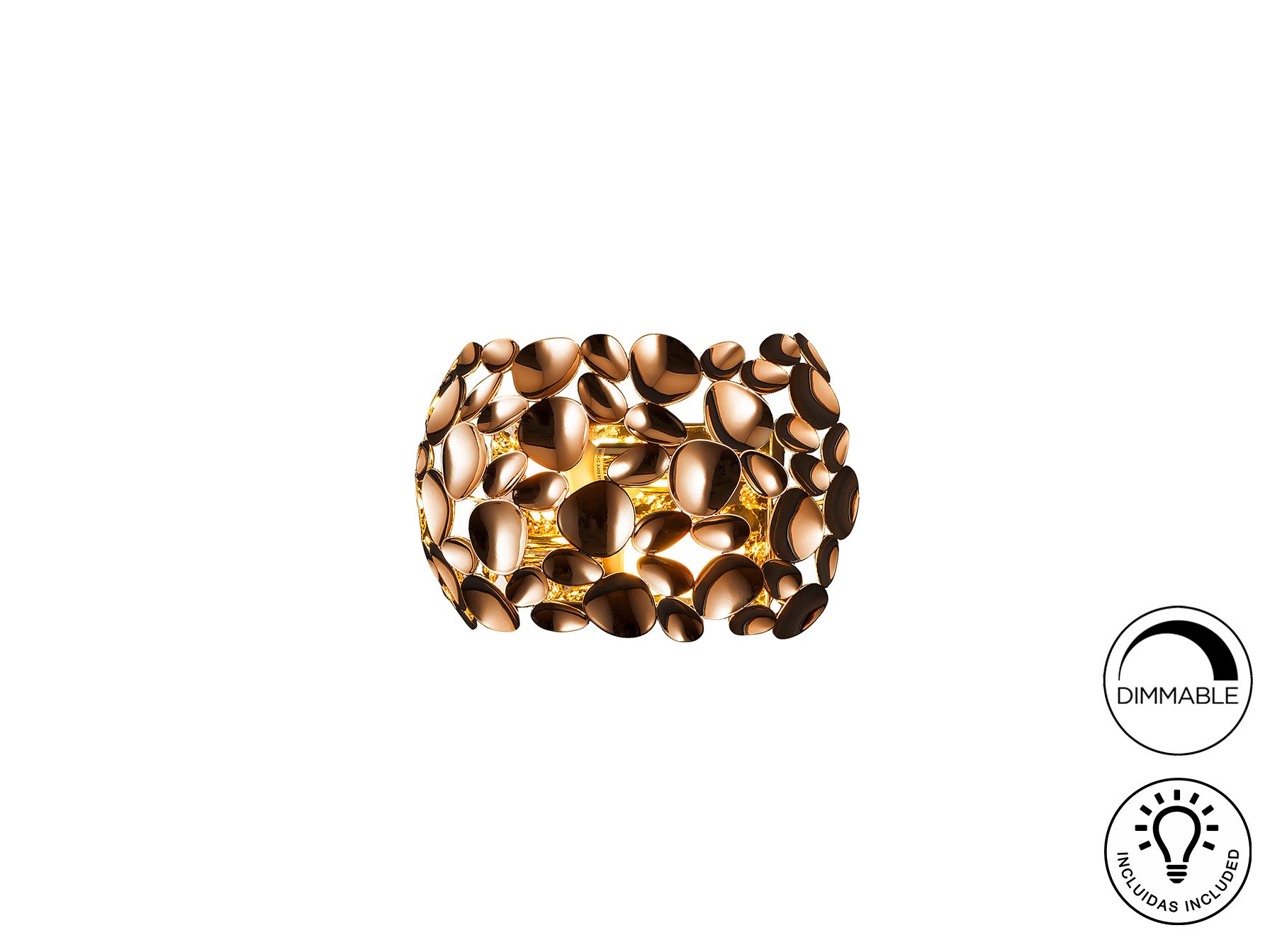 Narisa Wall Light- Chrome/ Rose Gold Finish