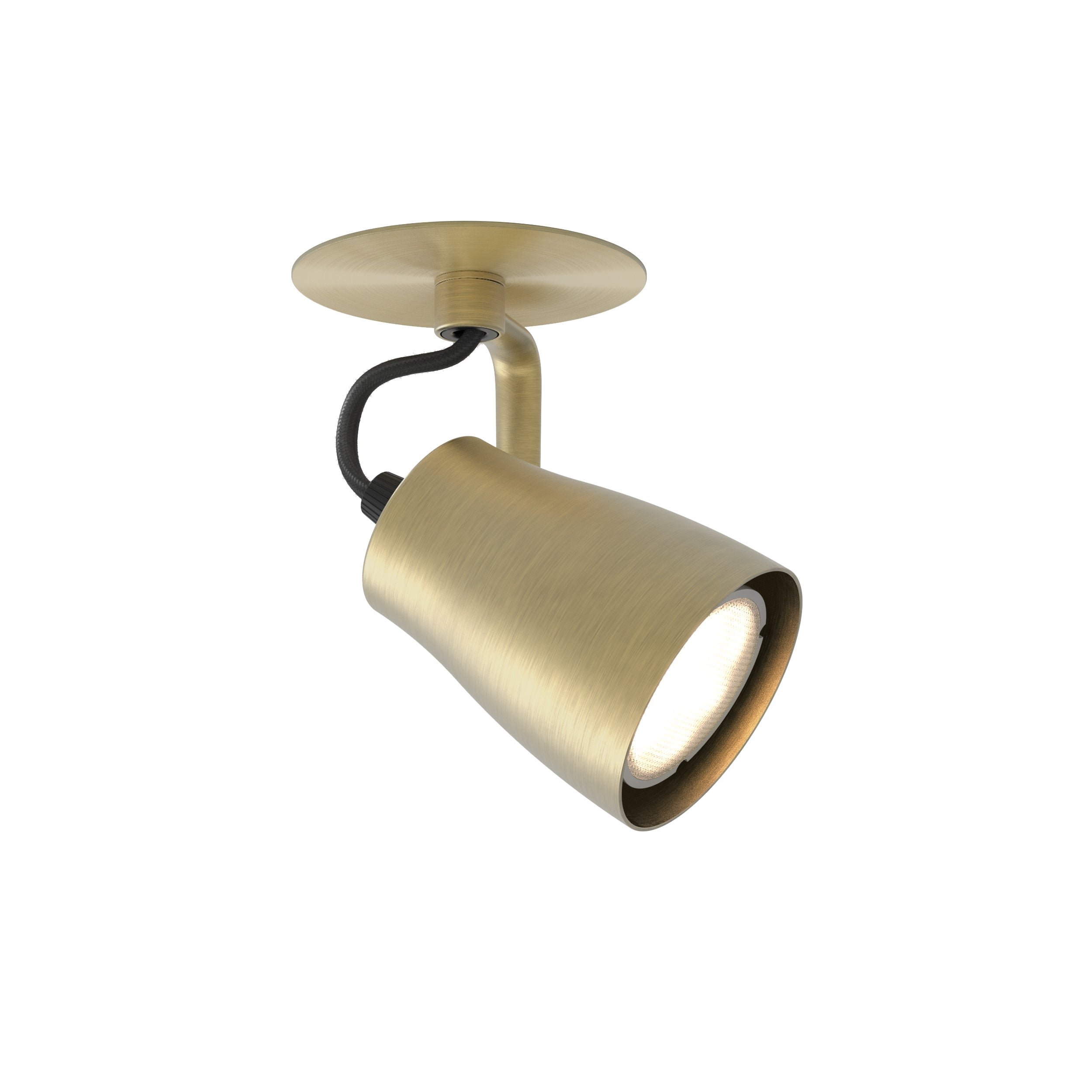 Juno Recessed Indoor Spotlight in Bronze/Matt Brushed Brass GU10 IP20