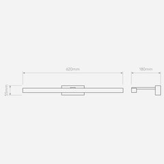 Kashima 620 LED Bathroom Mirror Light IP44 - CLEARANCE