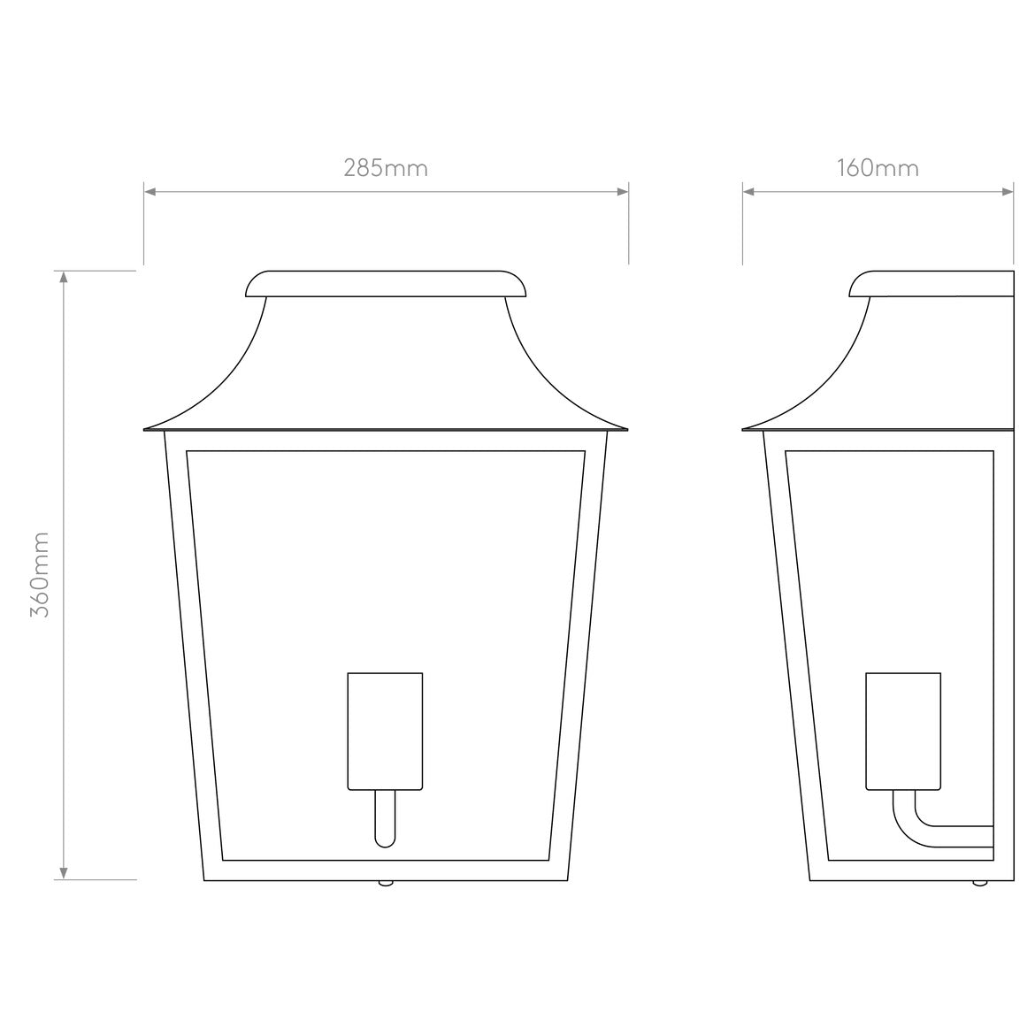 Richmond 235/285 Outdoor Flush Light IP44