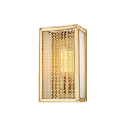 Ashford 1Lt Wall Sconce - Aged Brass & Alabaster