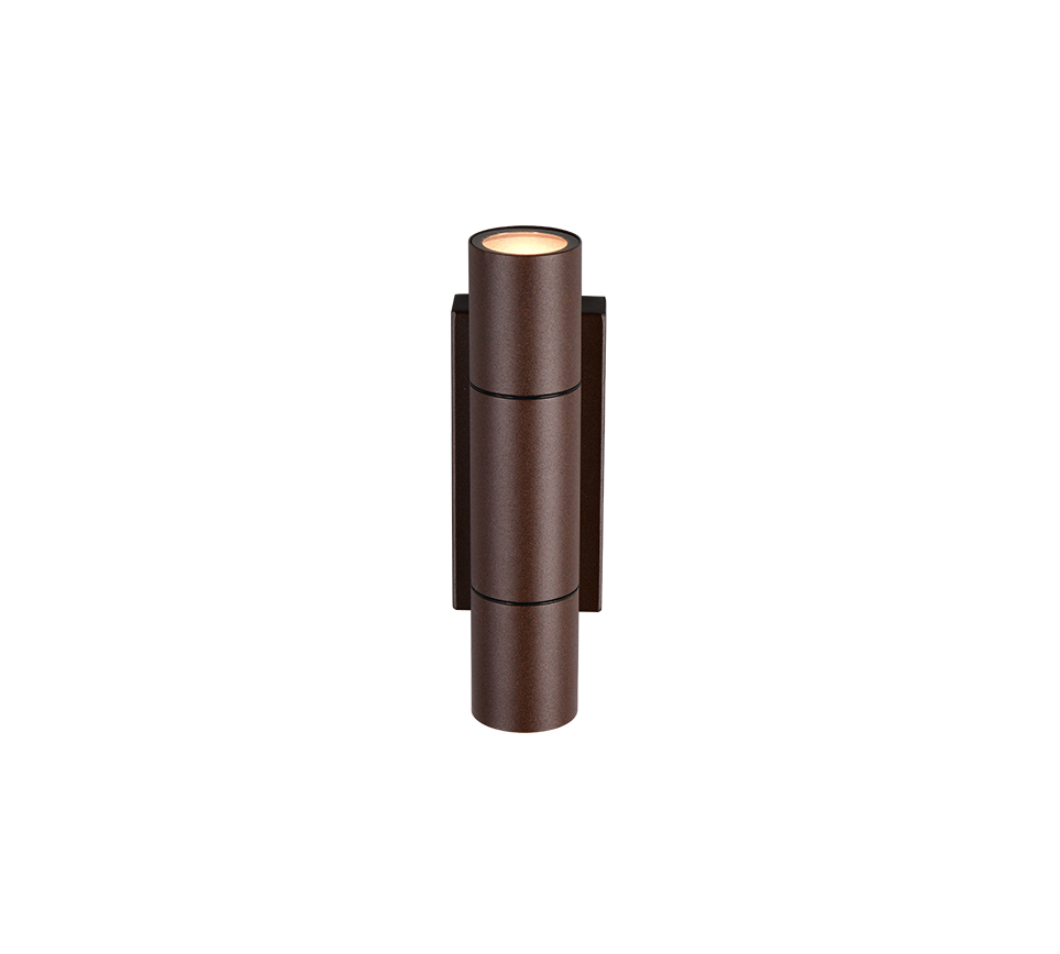 Yamuna Up/ Down Outdoor Wall Light- Rusty/ White/ Anthracite Finish