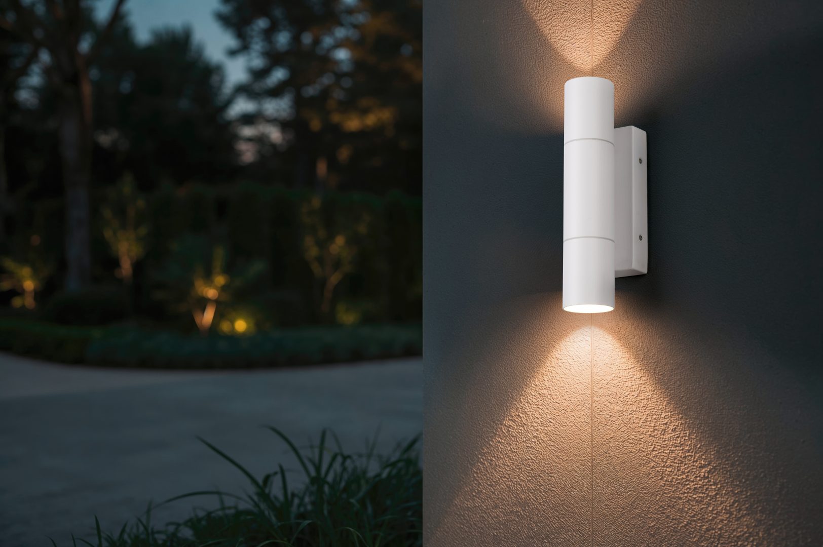 Yamuna Up/ Down Outdoor Wall Light- Rusty/ White/ Anthracite Finish