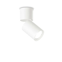 Toby 1Lt Single Spotlight IP20 - White/Black