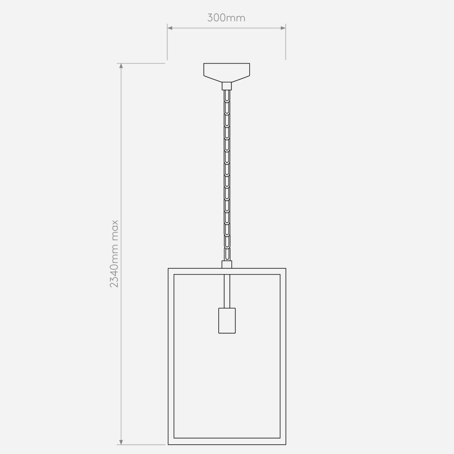 Homefield IP44 Pendant 240/360/450 1Lt Pendant - Various Sizes & Finish