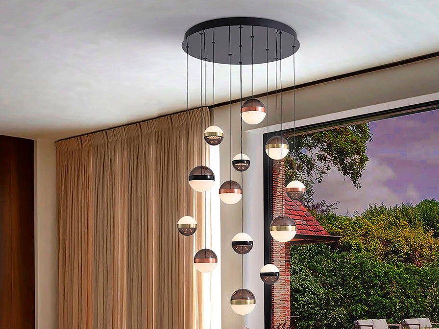 Orbes - Lamp 5/13L  Black/Copper/Brass Ip20 Integrated Led Dimmable