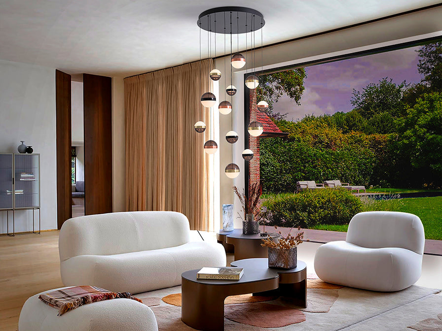 Orbes - Lamp 5/13L  Black/Copper/Brass Ip20 Integrated Led Dimmable