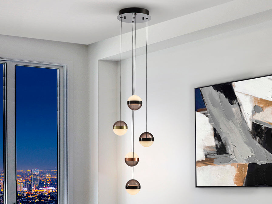 Orbes - Lamp 5/13L  Black/Copper/Brass Ip20 Integrated Led Dimmable