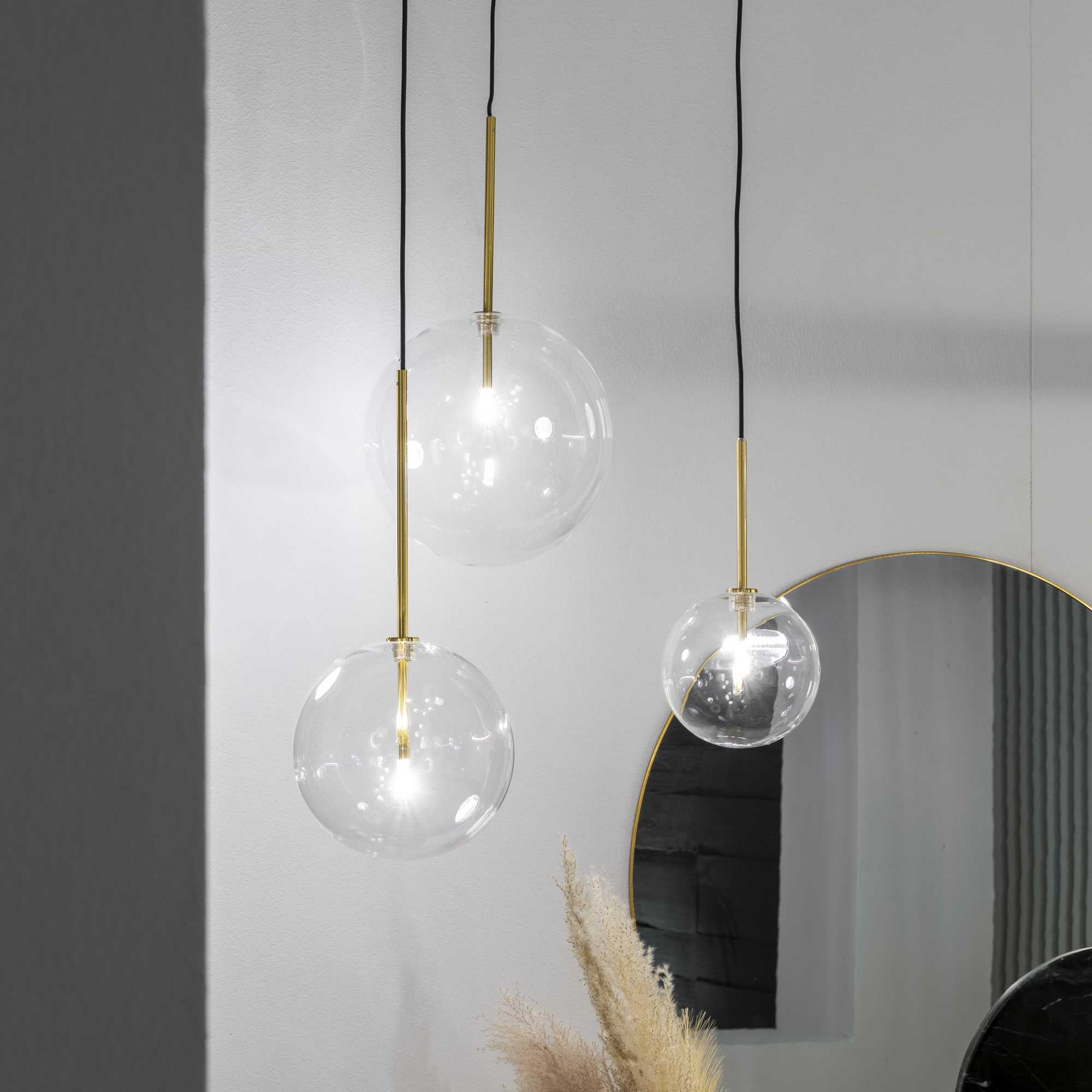 Equinoxe 1Lt Chrome/Brass Single Pendant - Various Sizes