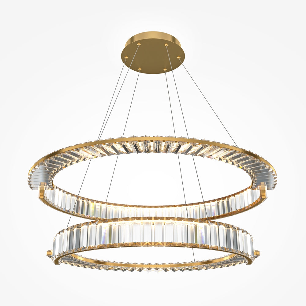 Krone Crystal Ceiling Light - Gold Finish